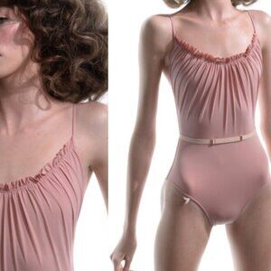 Just A Corpse Maiden Pink Leotard Size M